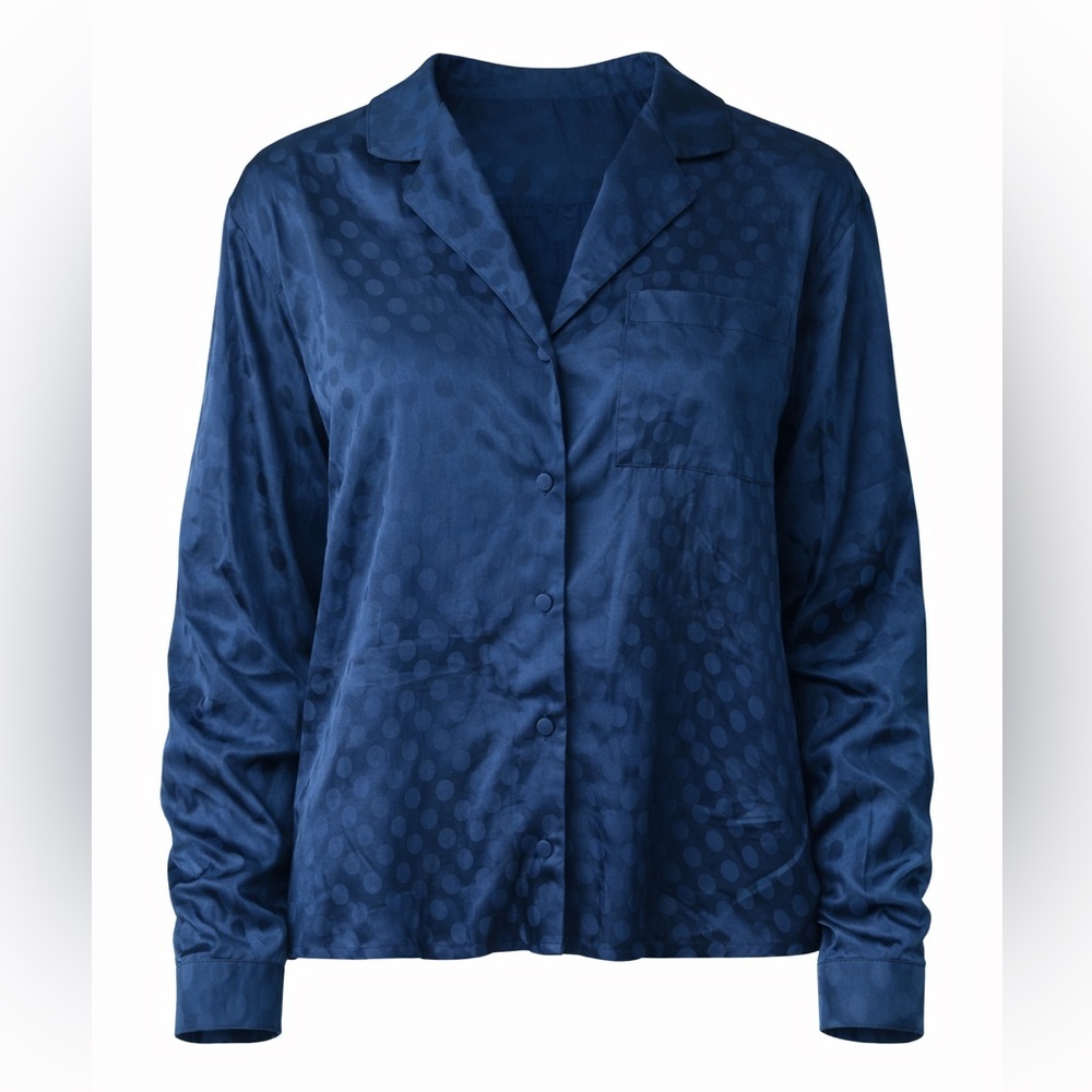 NWT Haven Well Within Women’s Navy Button Top XL